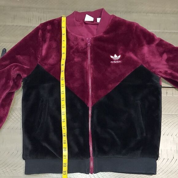 Adidas Originals Trefoil Cldro Colorblock Fleece Track Jacket Sz S - Picture 10 of 12
